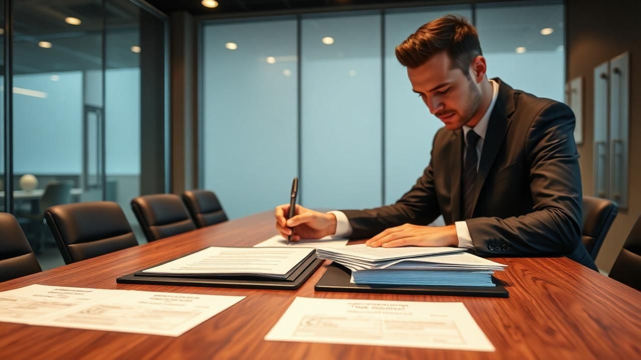 Accredited investor SEC qualification — executive signing private placement investment documents