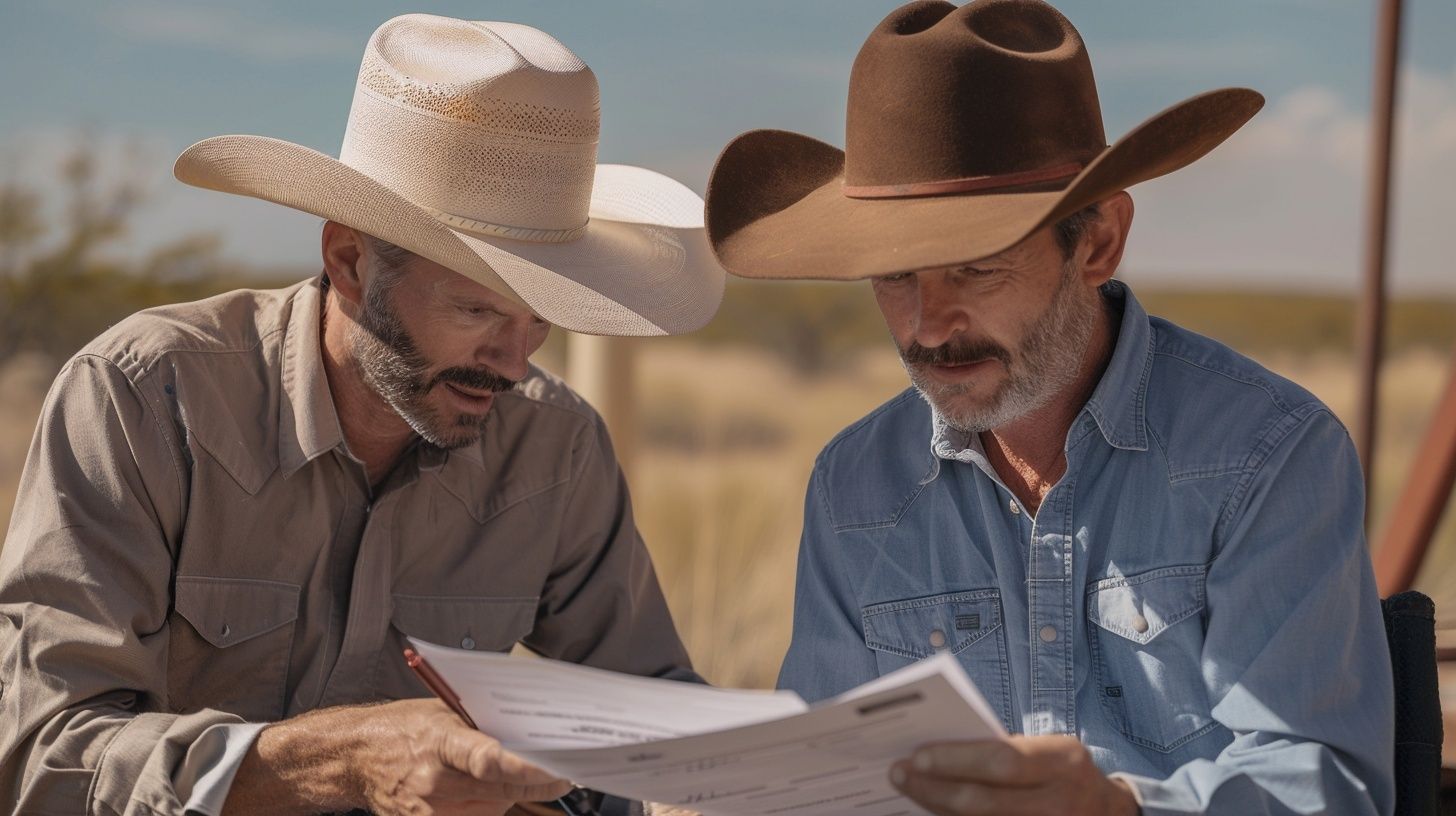 Investor reviewing Texas oil well investment due diligence documents