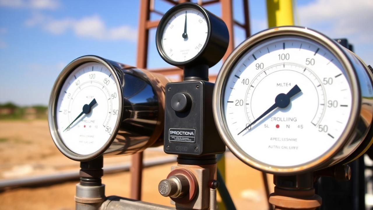 Oil well production meters measuring returns and revenue calculation