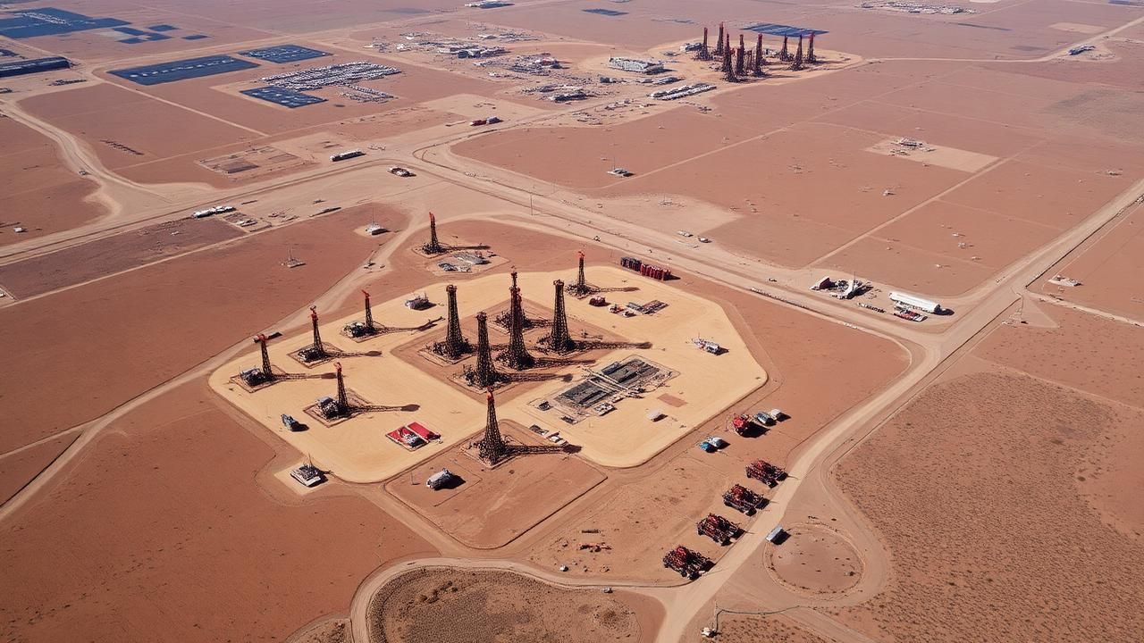 Permian Basin investment opportunities showing stacked pay zone drilling pads